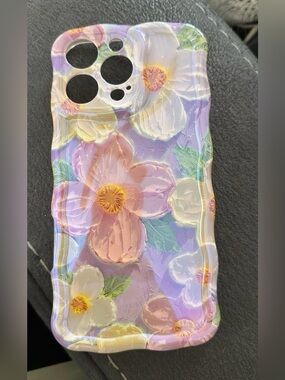 Floral Pastel iPhone Case — Pink & Lavender Flowers
